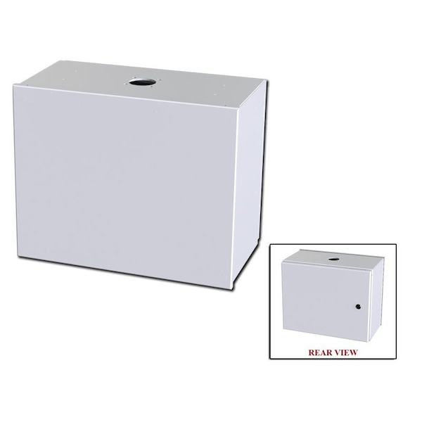 1/4 Turn Latch Electrical Enclosures, 16 in H, 10 in D, 20 in W, NEMA 3R, 4, 12, 13, Carbon Steel